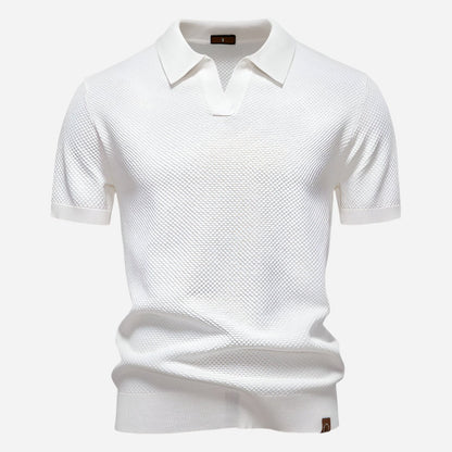 Short Sleeve Polo Shirt - White
