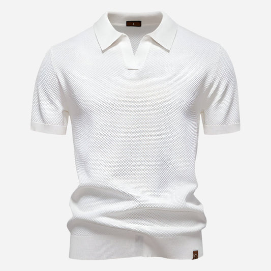 Short Sleeve Polo Shirt - White