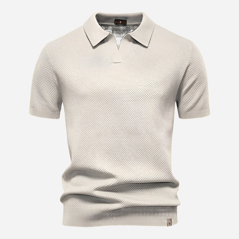 Short Sleeve Polo Shirt - Off White
