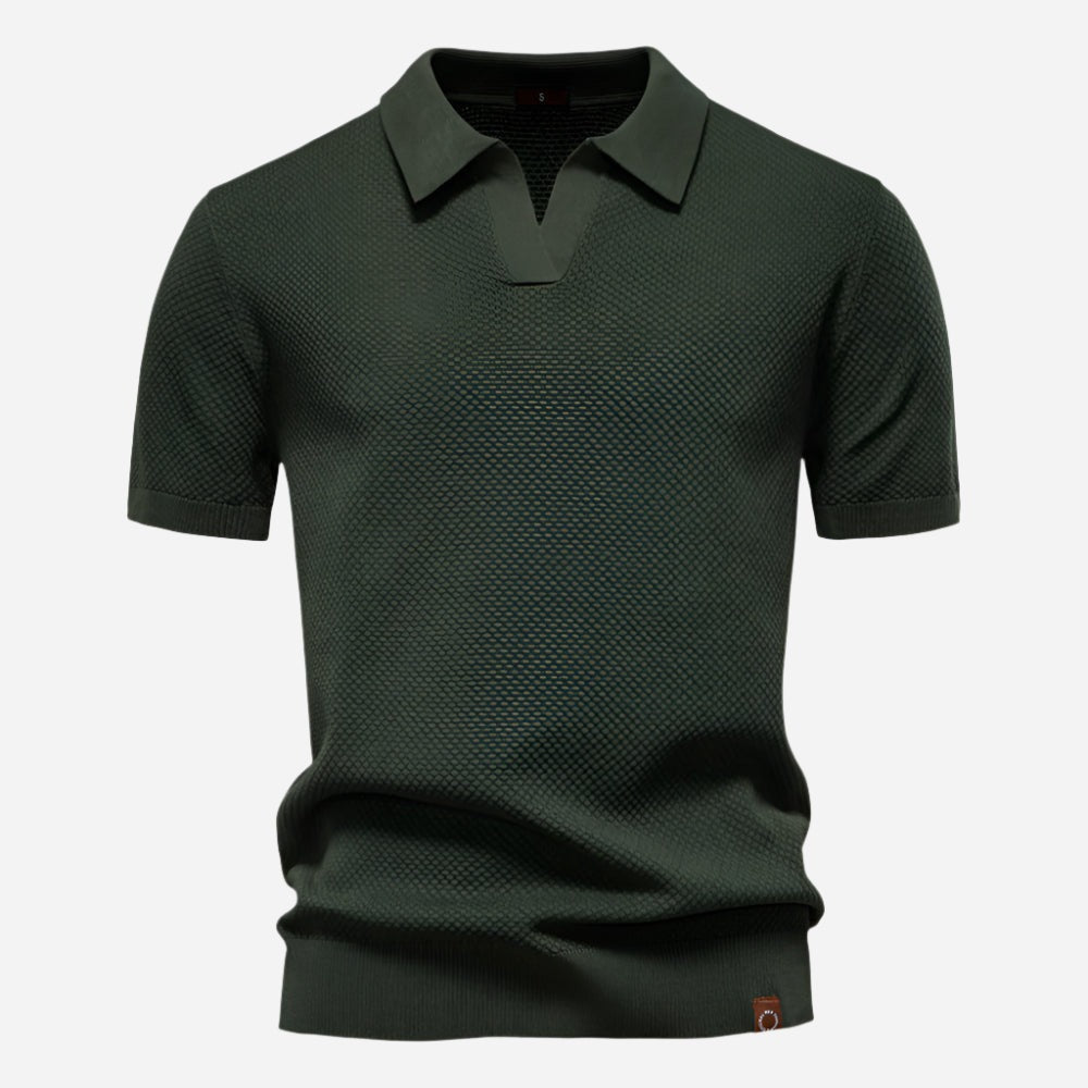 Short Sleeve Polo Shirt - Army Green