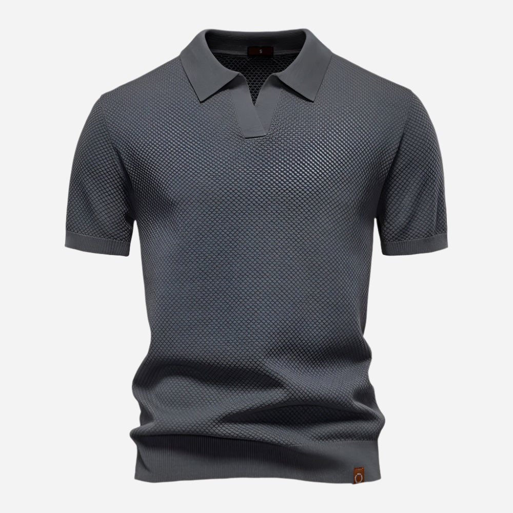 Short Sleeve Polo Shirt - Dark Grey