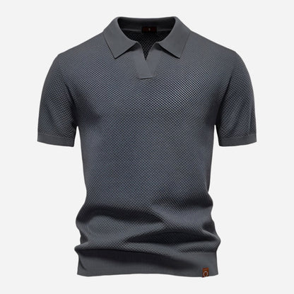 Short Sleeve Polo Shirt - Dark Grey