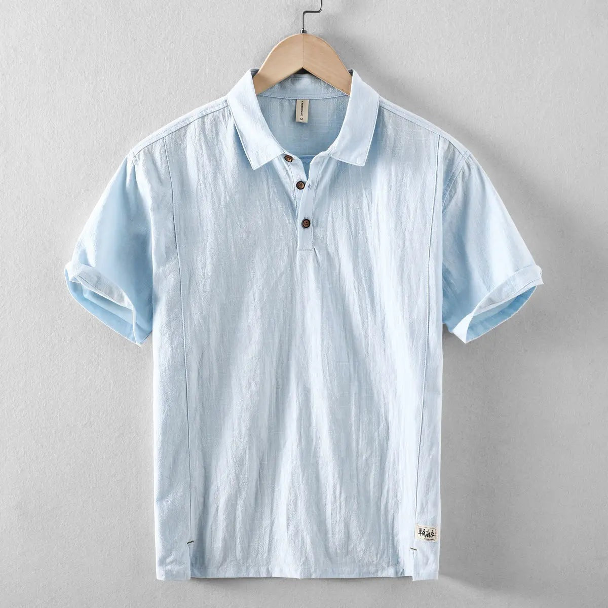 Short Sleeve Polo Shirt - Sky Blue