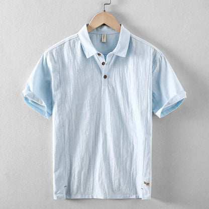 Short Sleeve Polo Shirt - Sky Blue