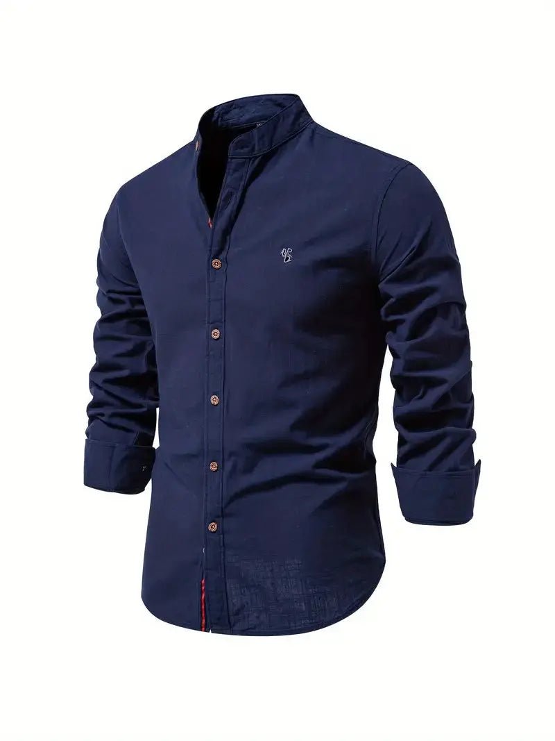 Men's Slim Fit Shirt - Navy Blue