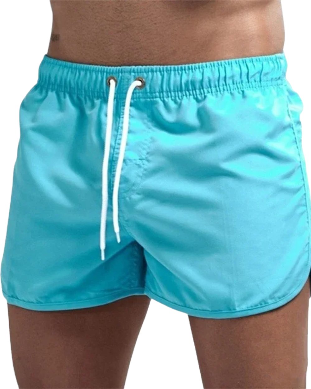 Men's Slim Swim Trunks - Light Blue