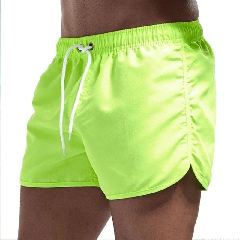 Men's Slim Swim Trunks - Green