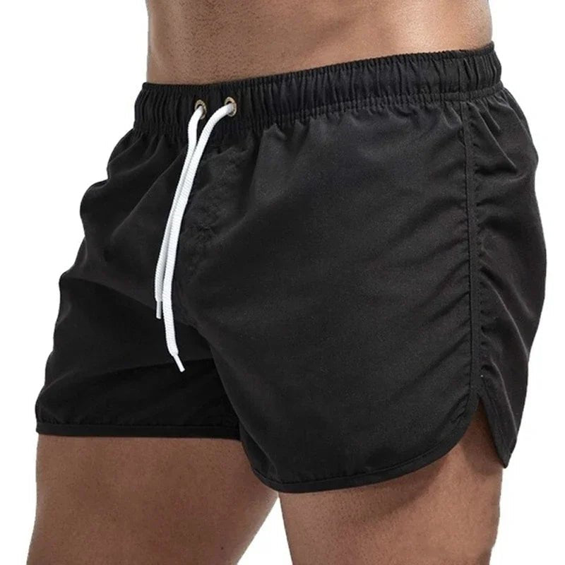 Men's Slim Swim Trunks - Black