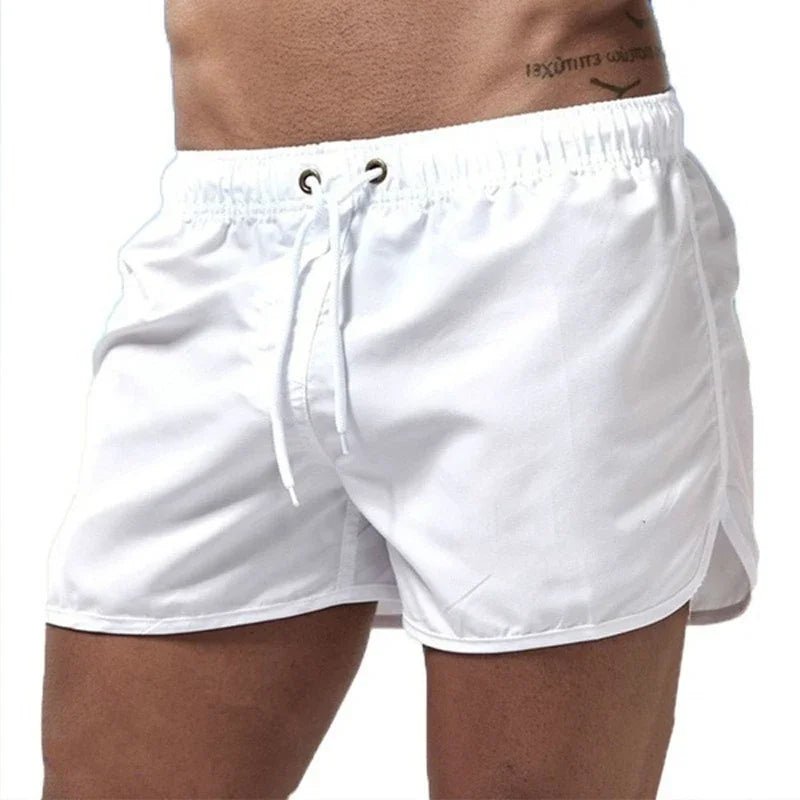 Men's Slim Swim Trunks - White