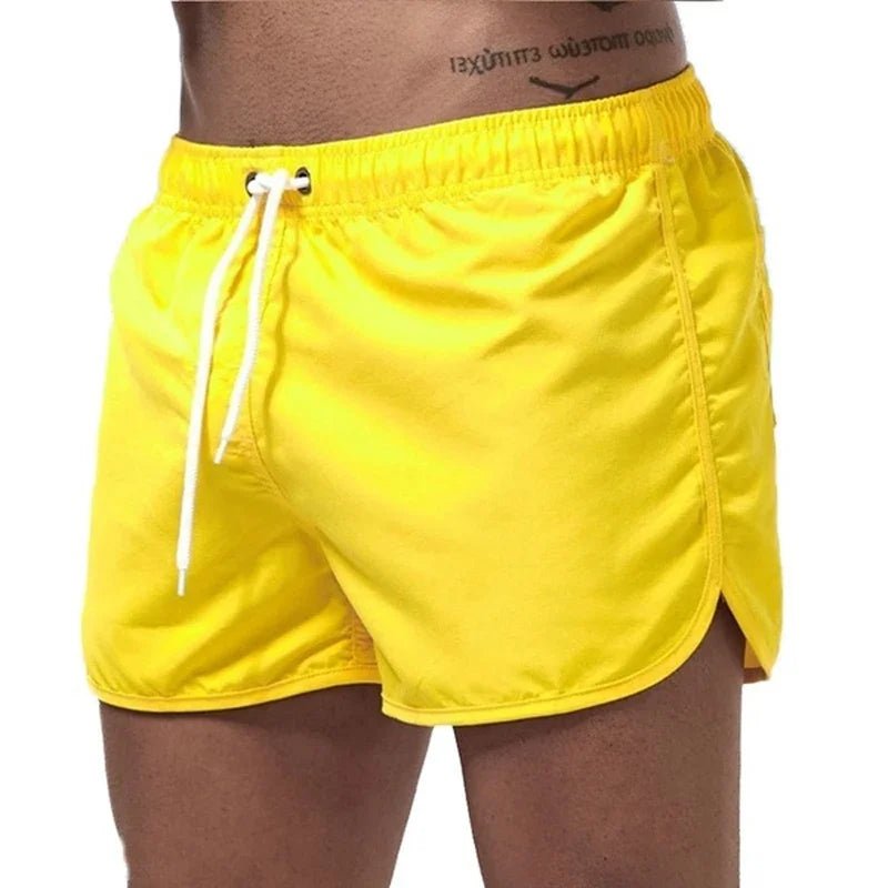 Men's Slim Swim Trunks - Yellow