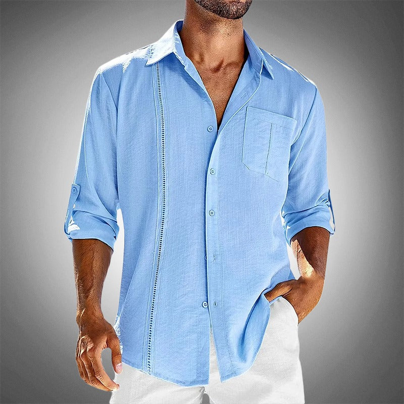 Short Sleeve Summer Shirt - Light Blue