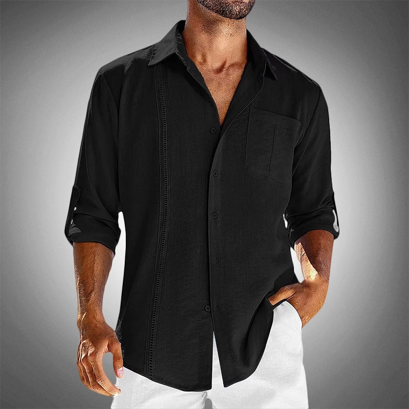 Short Sleeve Summer Shirt - Black