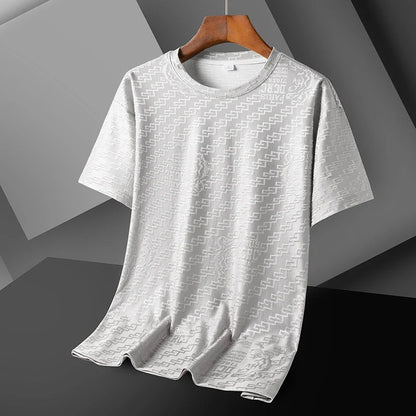 Short Sleeve Crew Neck T Shirt - Gray