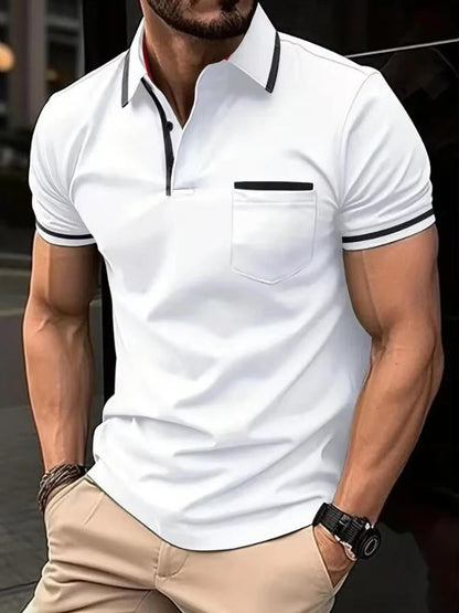Short Sleeve Polo Shirt - White