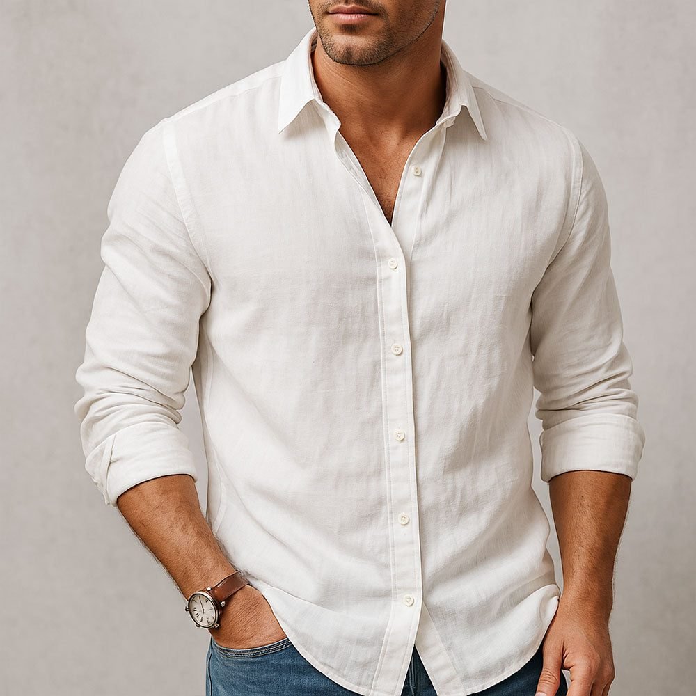Men's Slim Shirt - White