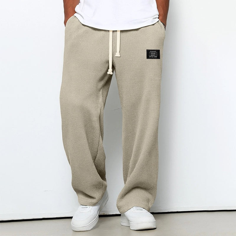 Wide Leg Lounge Pants - Beige