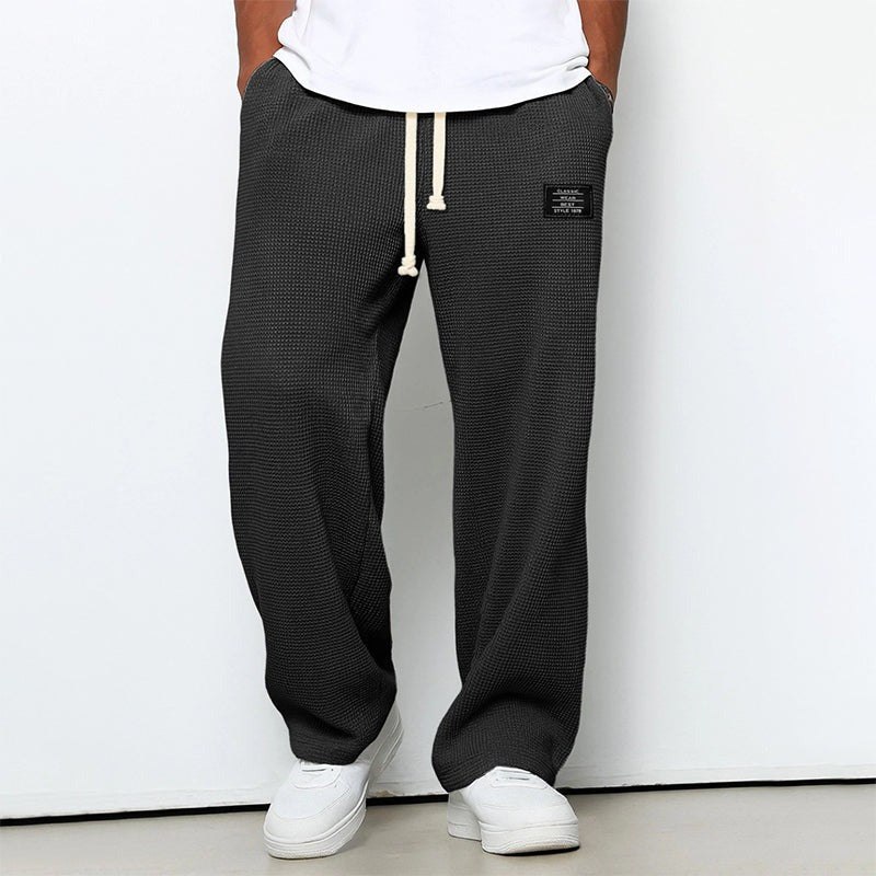 Wide Leg Lounge Pants - Black