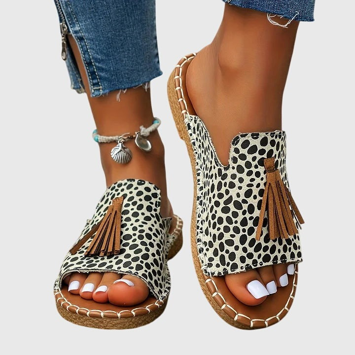 Boho Tassel Slide Sandals - Style 3