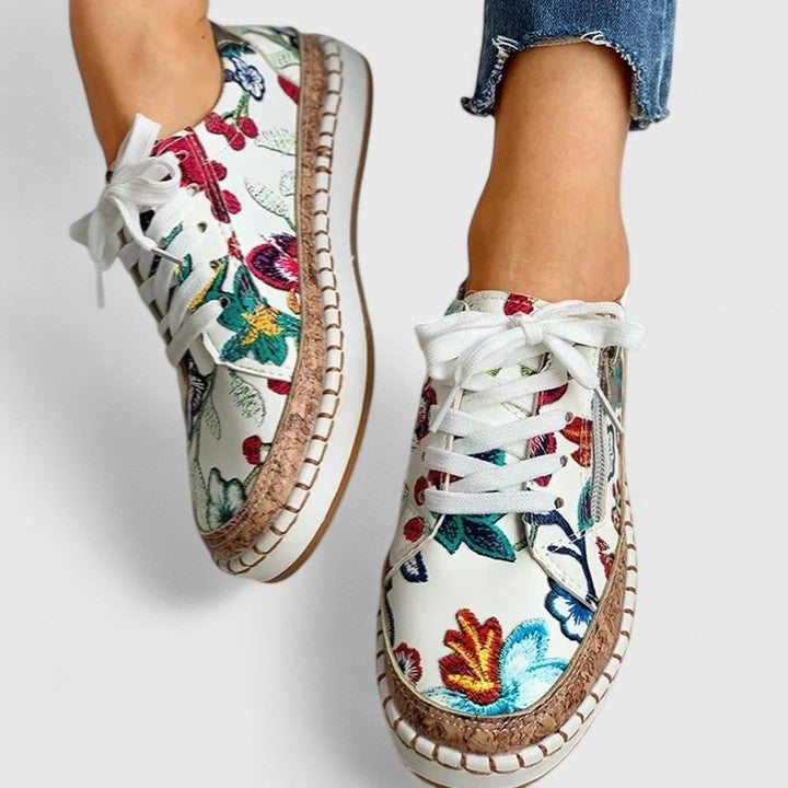Floral Platform Sneakers