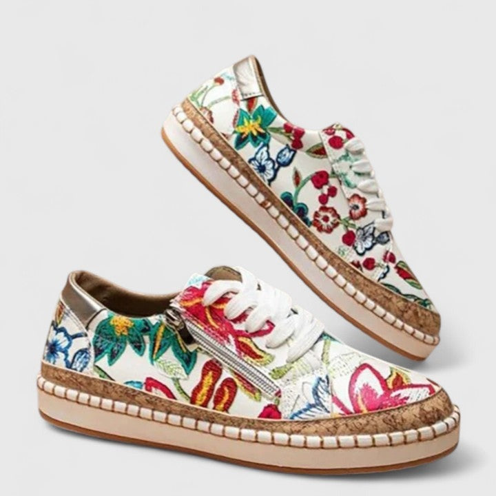 Floral Platform Sneakers