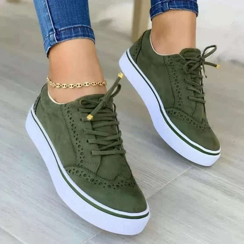 Platform Casual Sneakers - Green