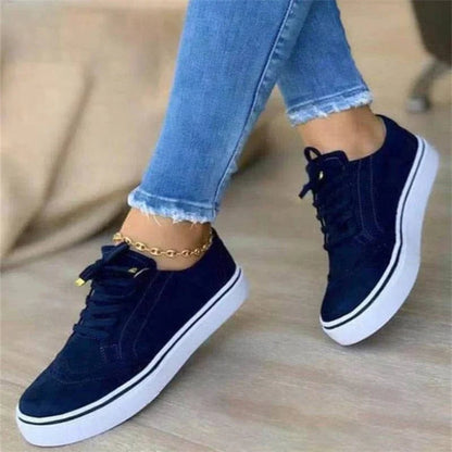 Platform Casual Sneakers - Blue