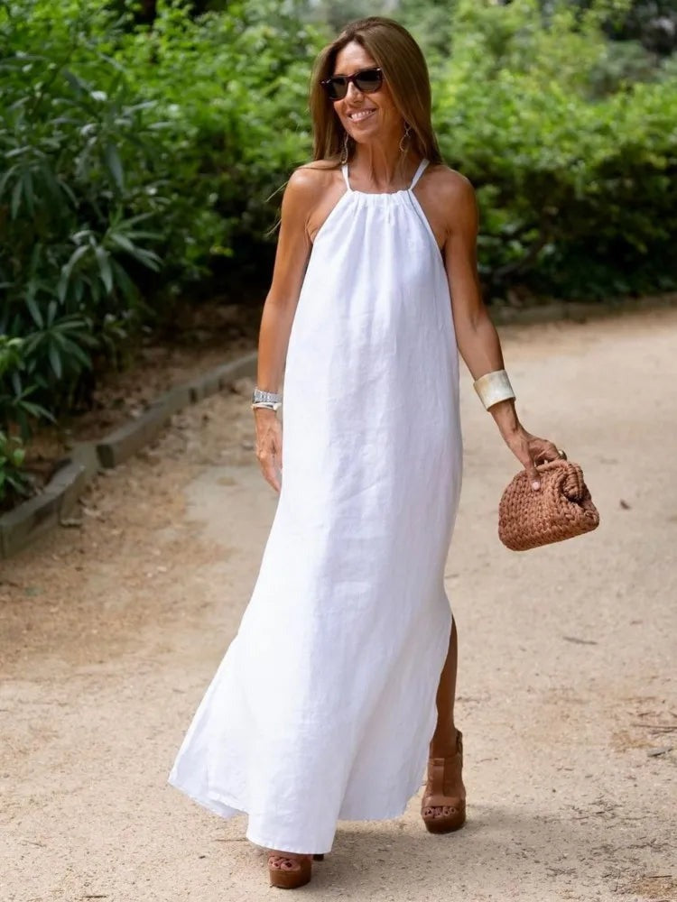 Summer Halter Maxi Dress