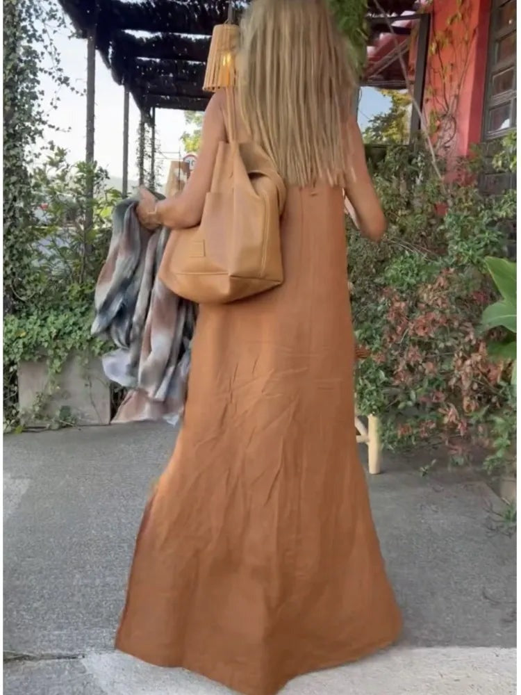 Summer Halter Maxi Dress