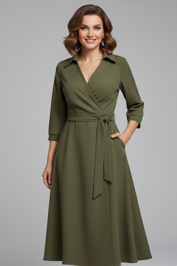 Sleeveless Bodycon Mini Dress - Army Green