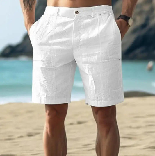 Casual Beach Shorts - White