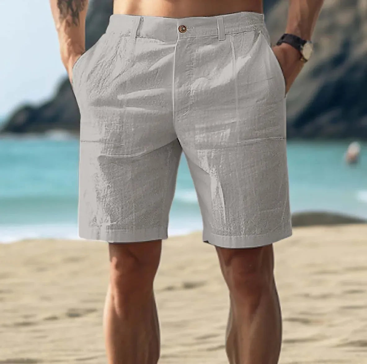 Casual Beach Shorts - Gray
