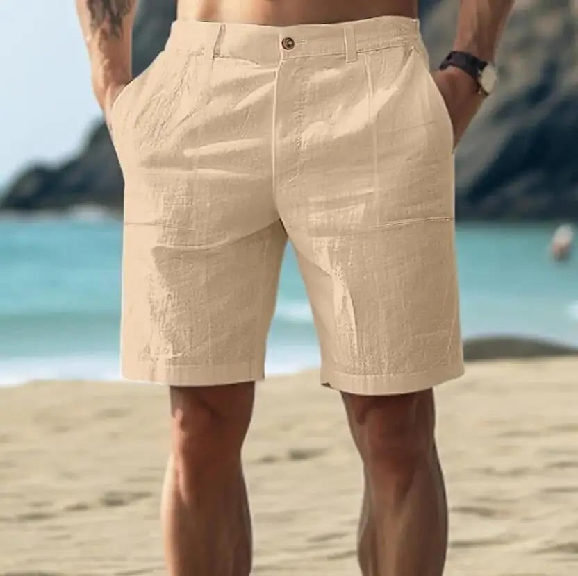 Casual Beach Shorts - Khaki