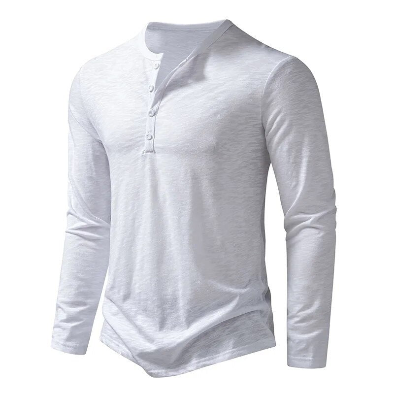 Casual Long Sleeve Shirt - White