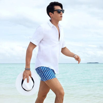 Striped Swim Trunks