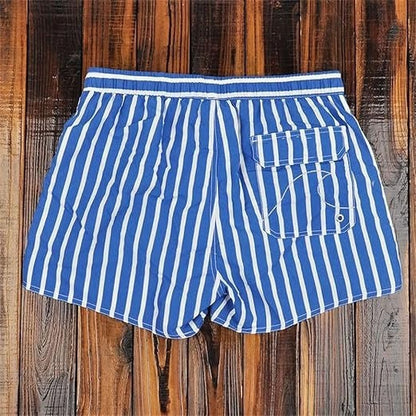 Striped Swim Trunks