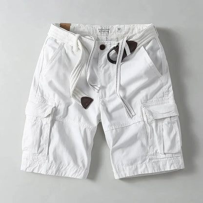 Hiking Cargo Shorts - White