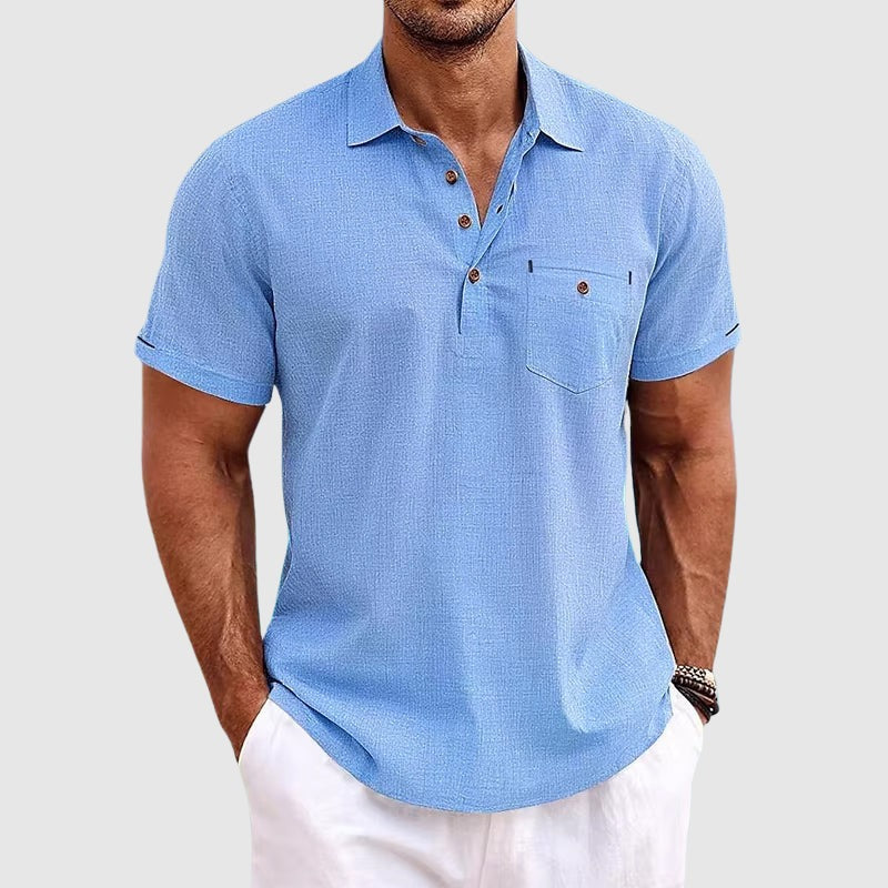 Short Sleeve Shirt - Light Blue