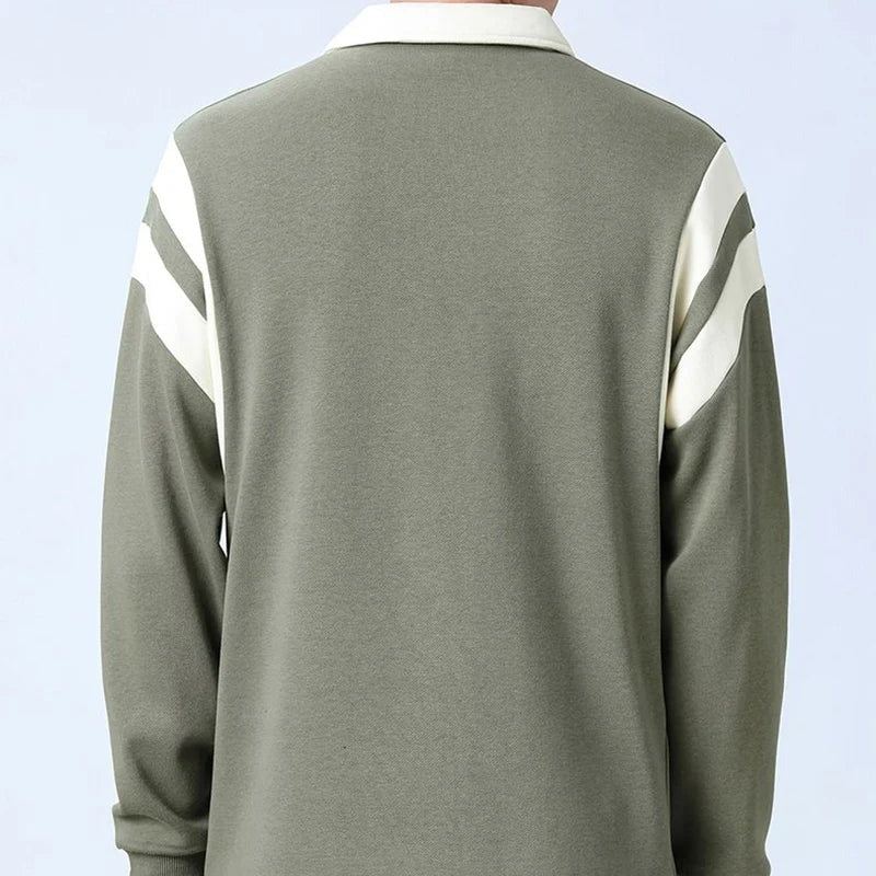 Quarter Zip Polo Sweatshirt