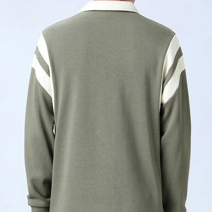 Quarter Zip Polo Sweatshirt