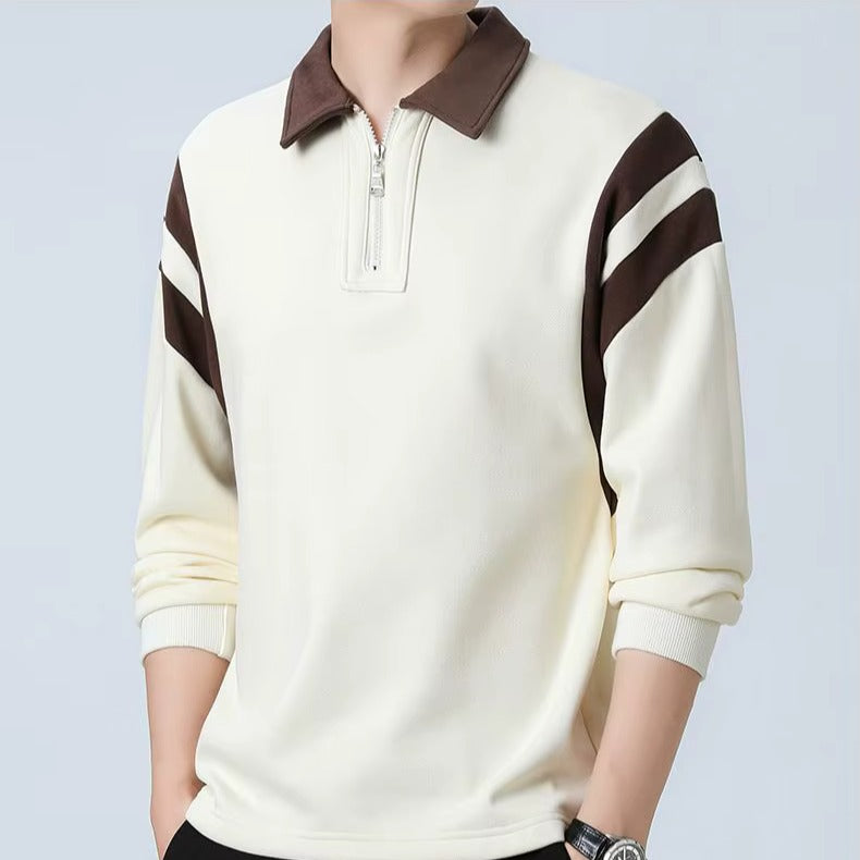 Quarter Zip Polo Sweatshirt