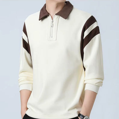 Quarter Zip Polo Sweatshirt