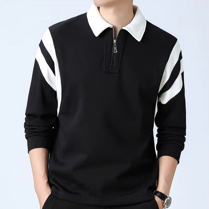 Quarter Zip Polo Sweatshirt