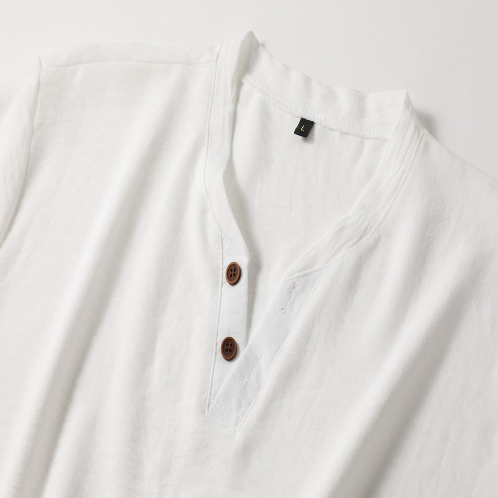 Short Sleeve Henley Shirt