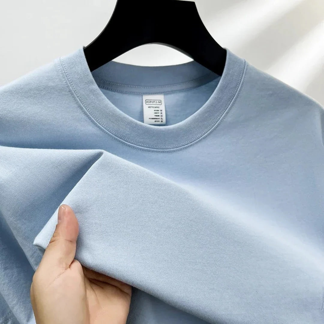 Short Sleeve Crew Neck Tee - Blue