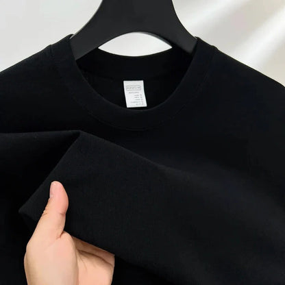 Short Sleeve Crew Neck Tee - Black