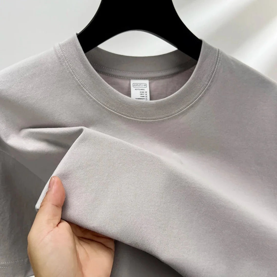 Short Sleeve Crew Neck Tee - Gray