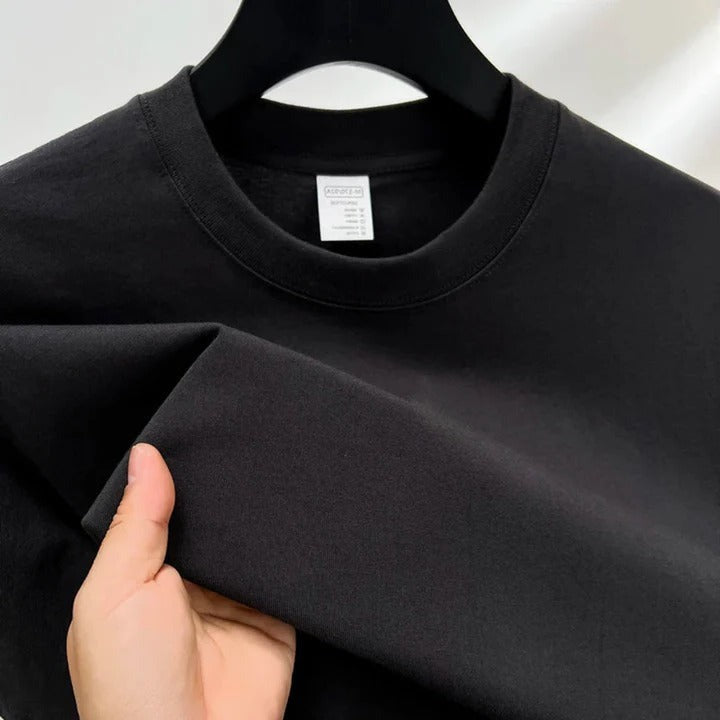 Short Sleeve Crew Neck Tee - Dark gray