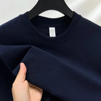 Short Sleeve Crew Neck Tee - Navy blue