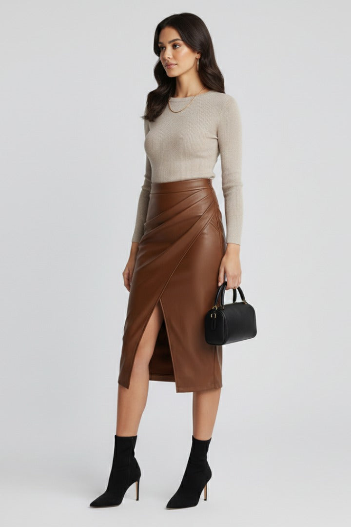 A Line Midi Skirt