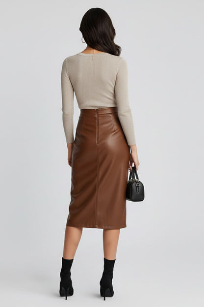 A Line Midi Skirt